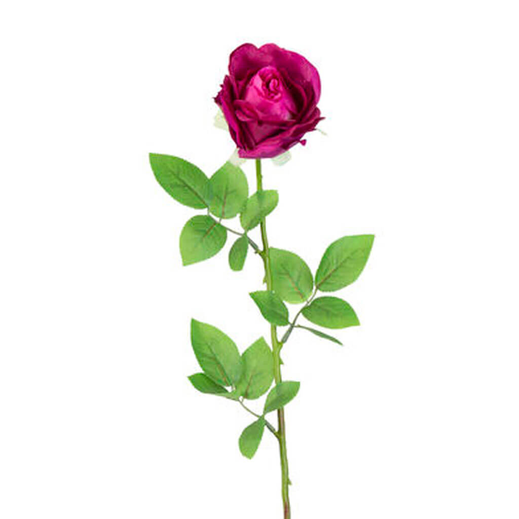 Pink Rose Stem, 27in