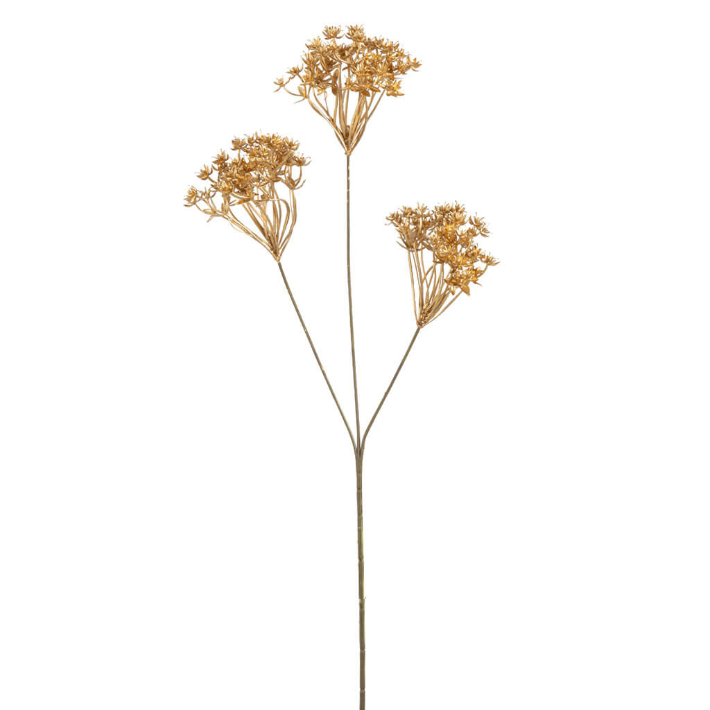 Champagne Metallic Baby&#39;s Breath Stem, 30.5in