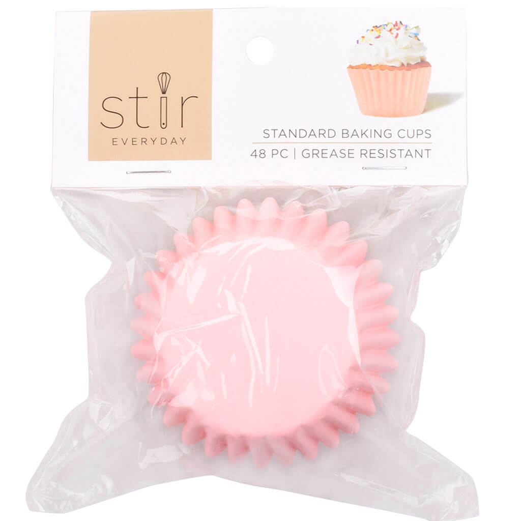 Pink Greaseproof Baking Cups, 48ct