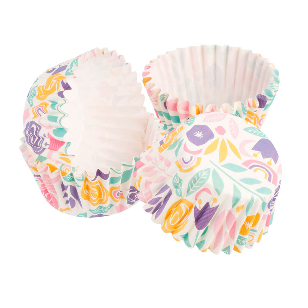 Floral Greaseproof Baking Cups, 48ct