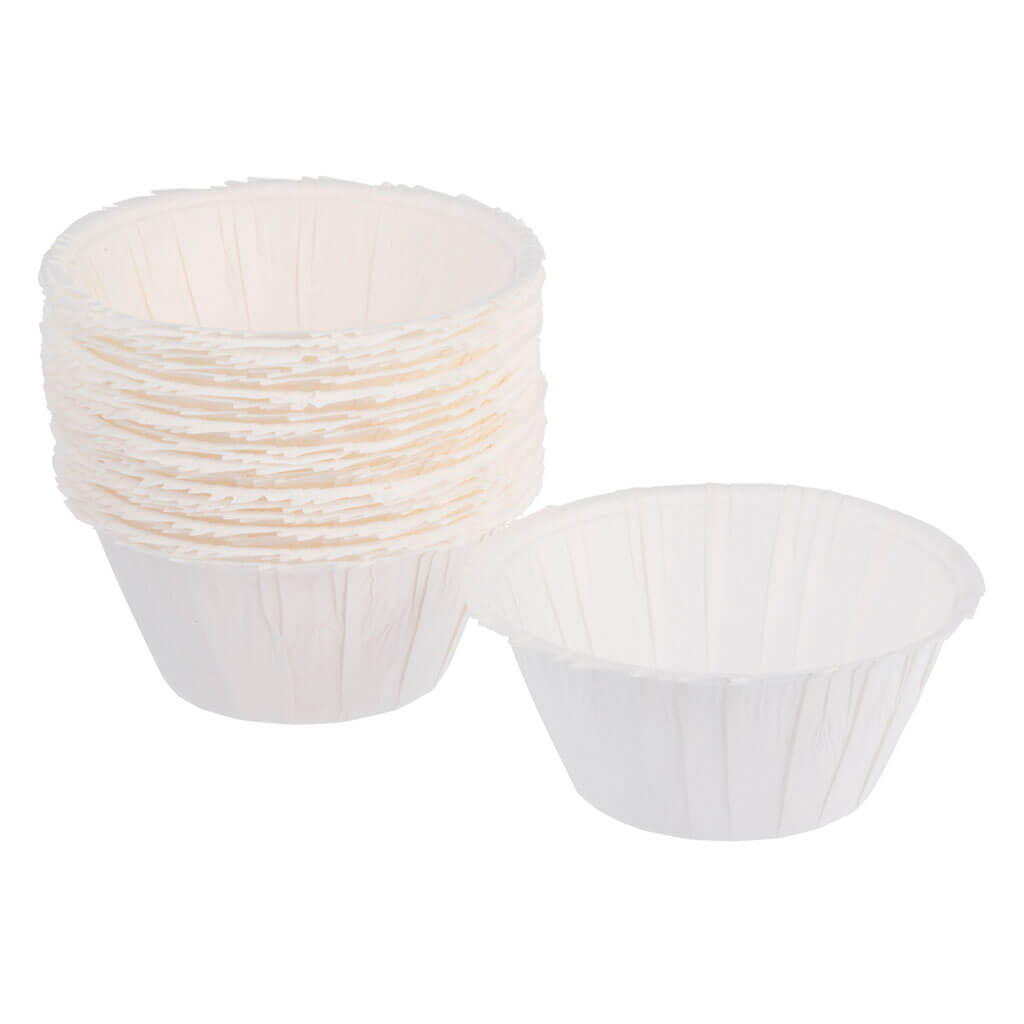 White Ruffled Baking Cups, 48ct