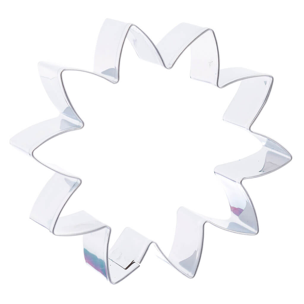 Stainless Steel Pointed Flower Cookie Cutter, 3in x 3.5in