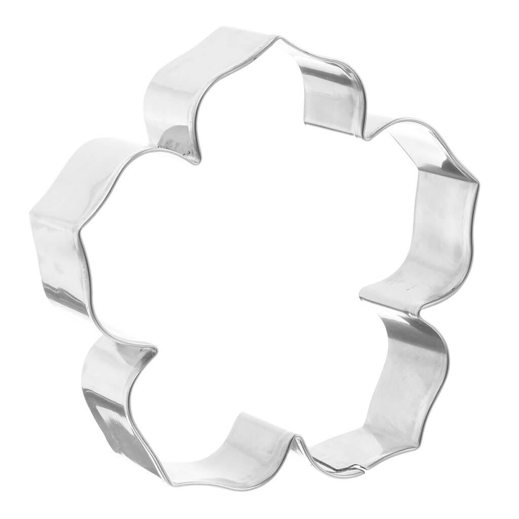 Stainless Steel Hibiscus Cookie Cutter, 3in x 3.5in