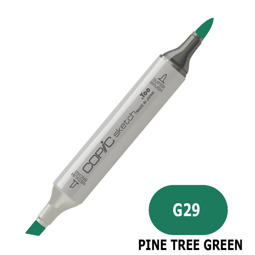 Sketch Marker Pine Tree Green