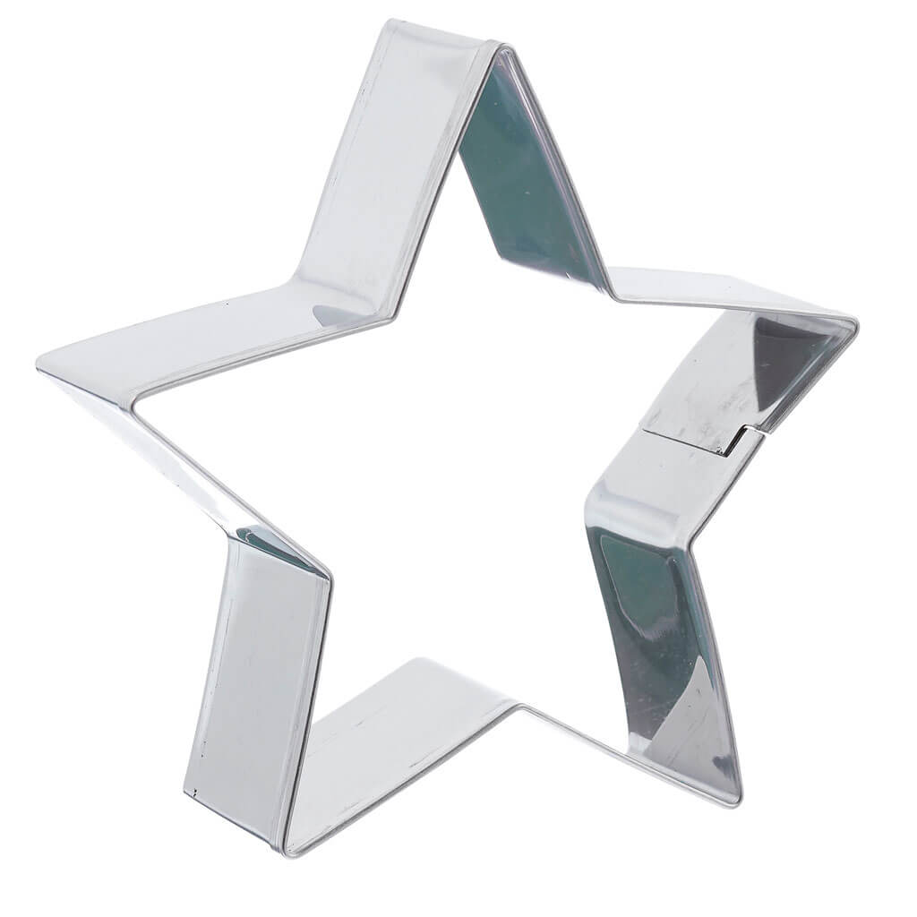 Stainless Steel Star Cookie Cutter, 3in x 3.5in