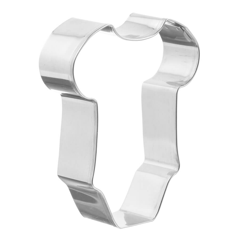 Stainless Steel Baby Onesie Cookie Cutter, 3in x 3.5in