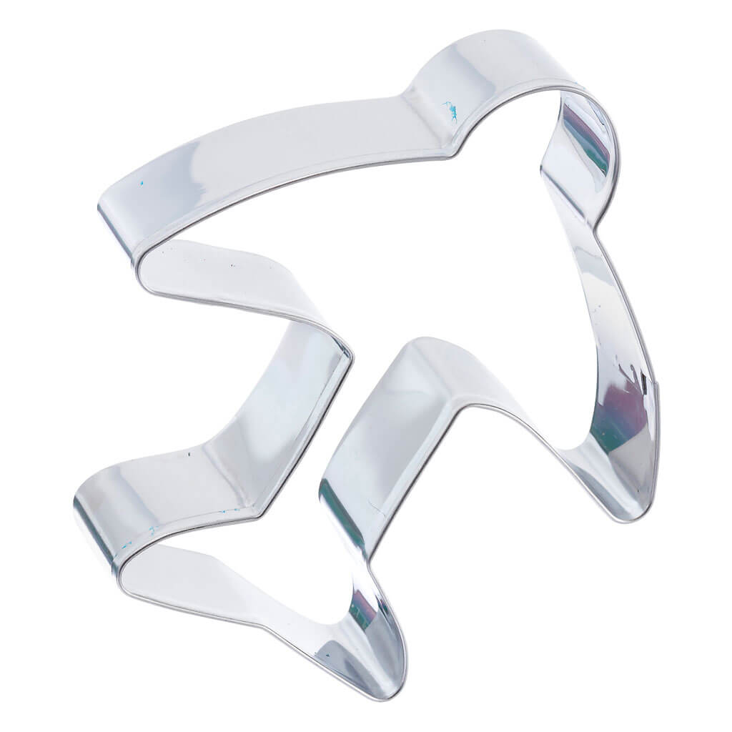 Stainless Steel Plane Cookie Cutter, 3in x 3.5in