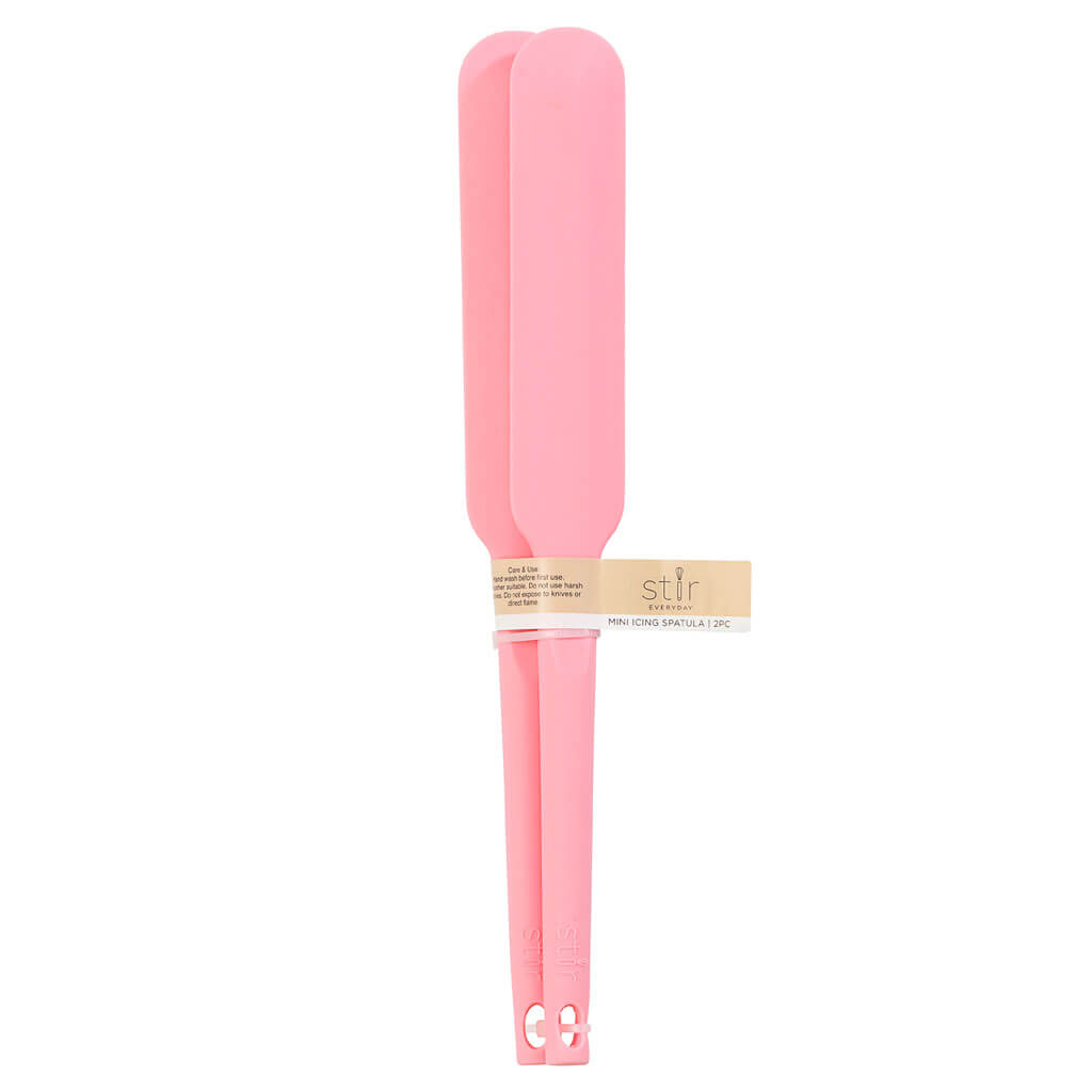 Pink Silicone Icing Spatulas 2pk, 9in