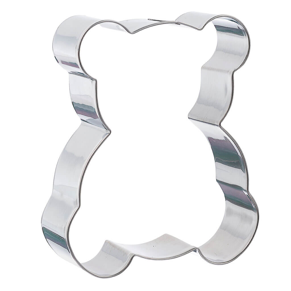 Stainless Steel Teddy Bear Cookie Cutter, 3in x 3.5in