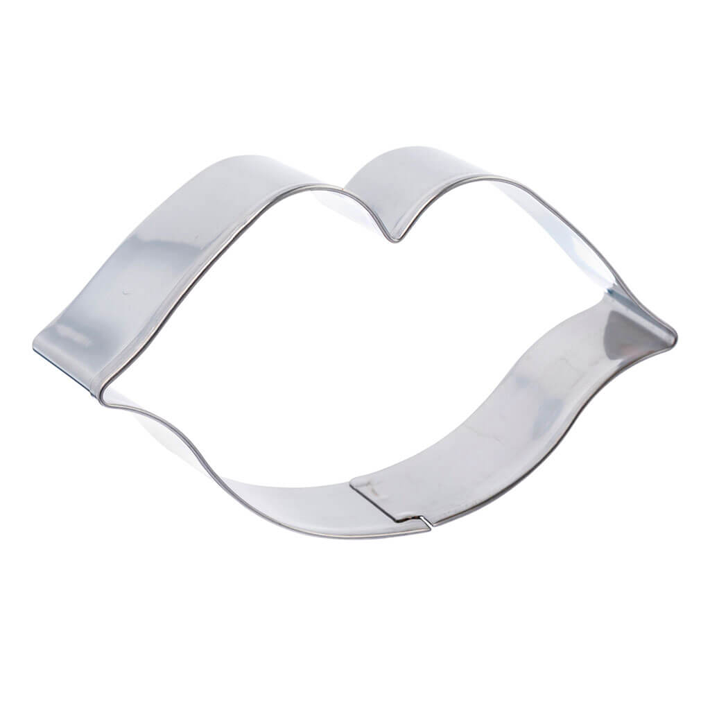 Stainless Steel Lips Cookie Cutter, 2in x 3.5in