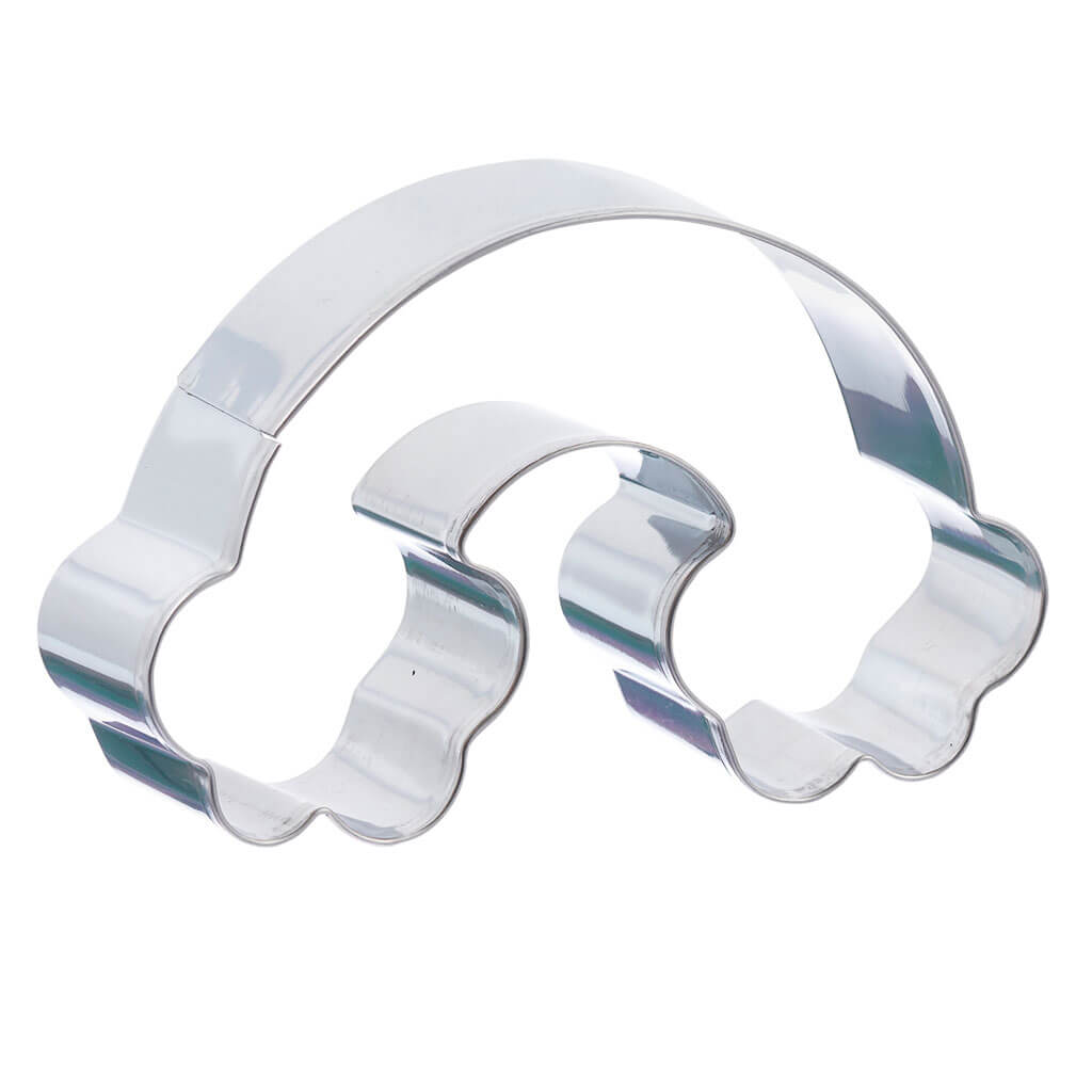 Stainless Steel Rainbow Cookie Cutter, 3in x 4in