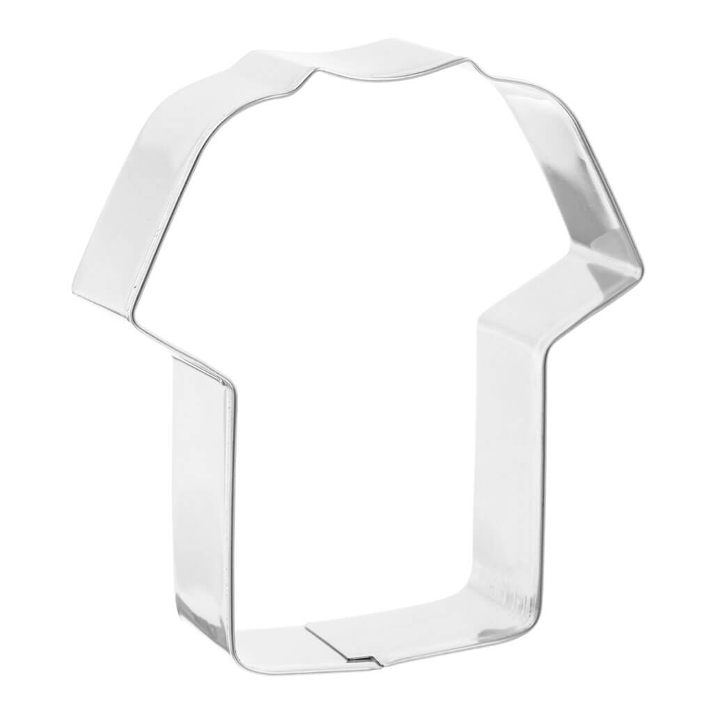 Stainless Steel Jersey Cookie Cutter, 3in x 3.5in