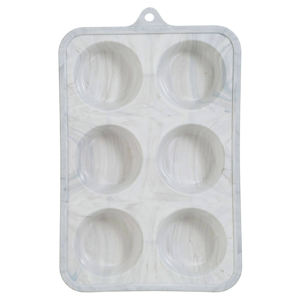 Silicone Muffin Mold With 6 Cavities, 7in x 11in