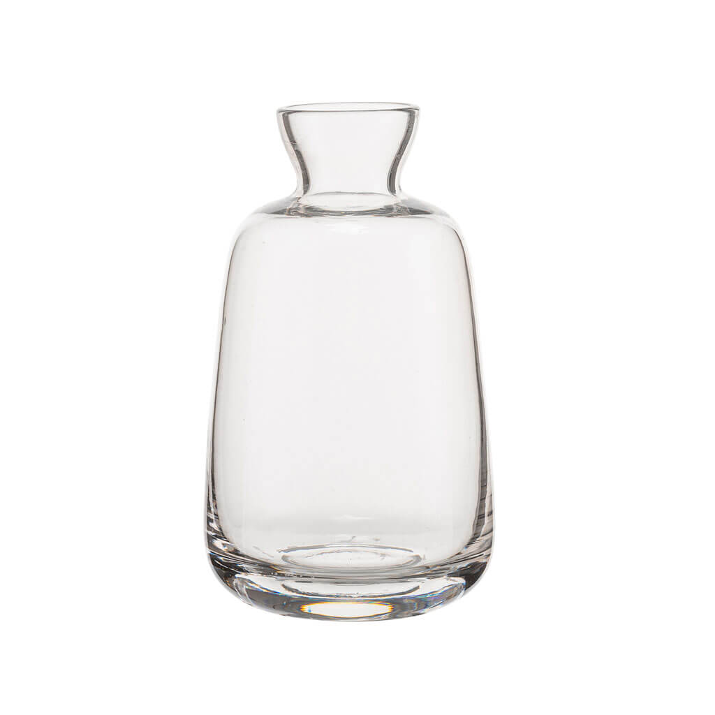 Clear Glass Vase, 4.5in