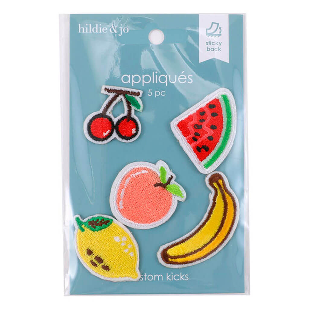 Multicolor Fruits Sticky Back Shoe Appliques 5ct