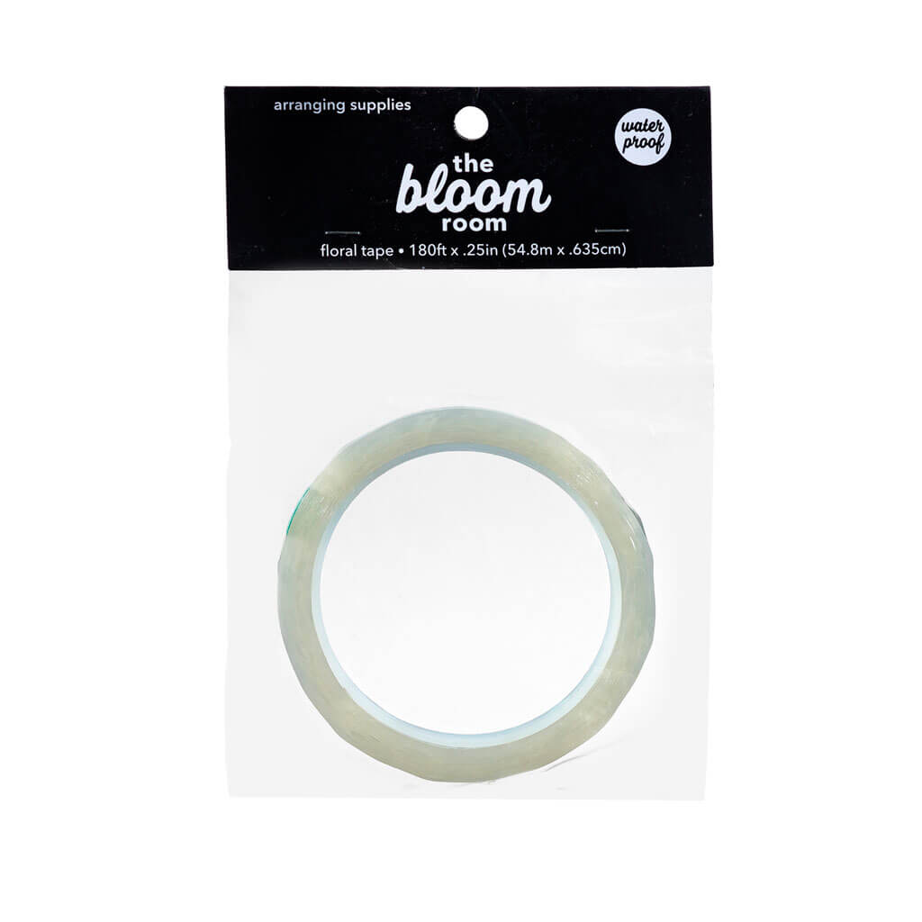 Clear Waterproof Floral Tape, 1/4in x 180ft