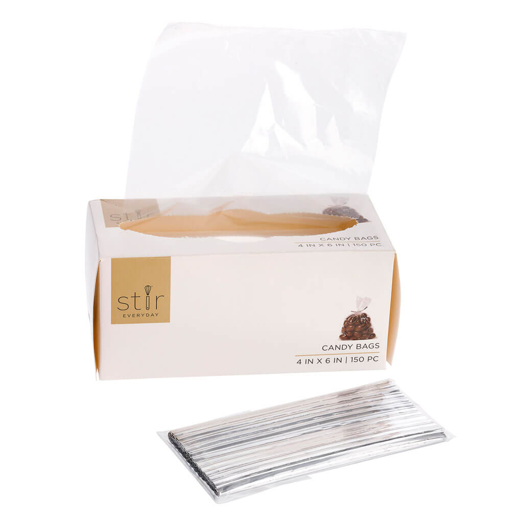 Candy Bags With Ties 150ct, 4in x 6in