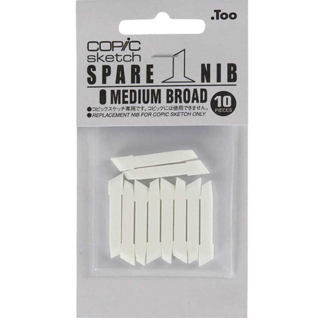 Sketch Marker Medium Broad Nibs 10/Pkg