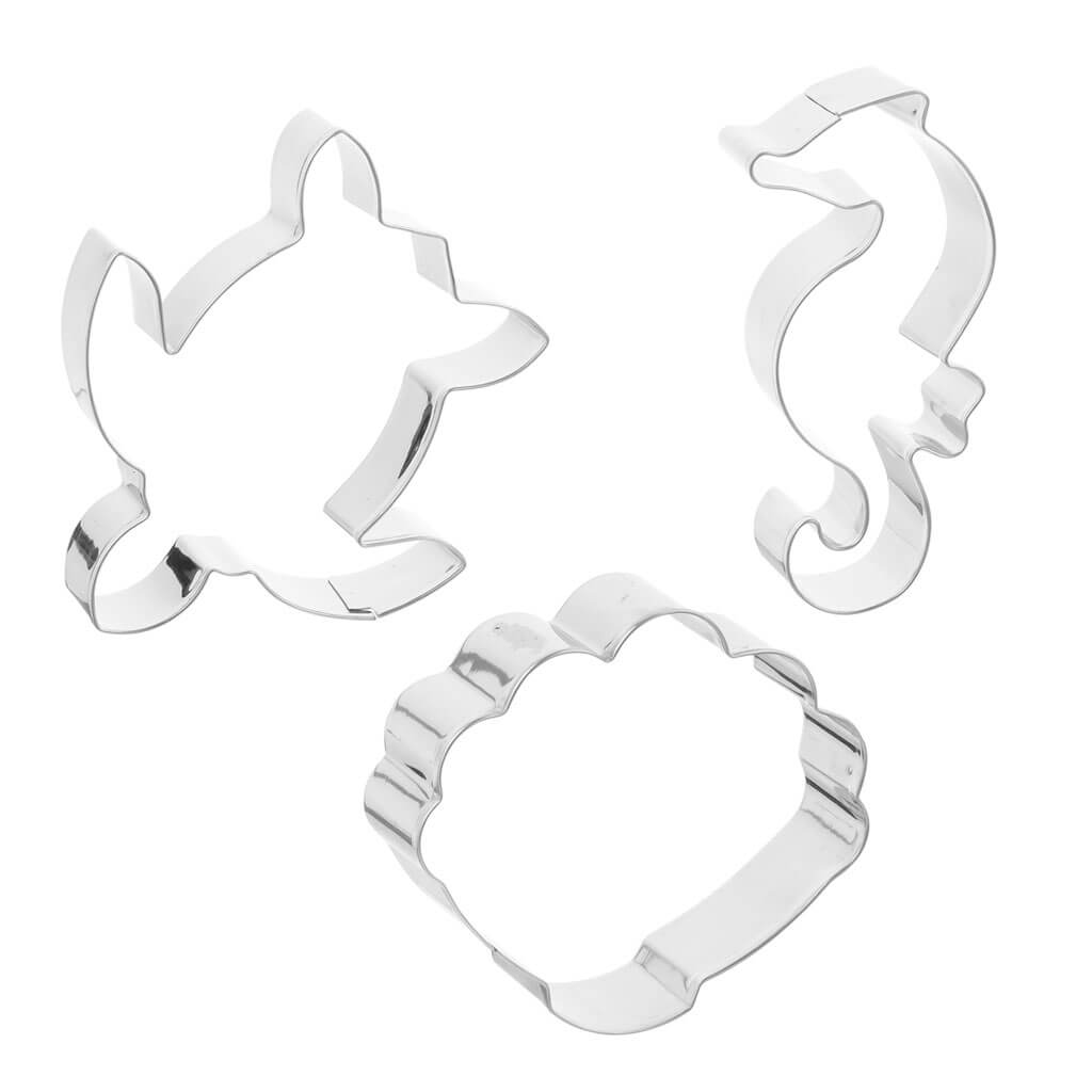 Sea Life Cookie Cutter, 3ct