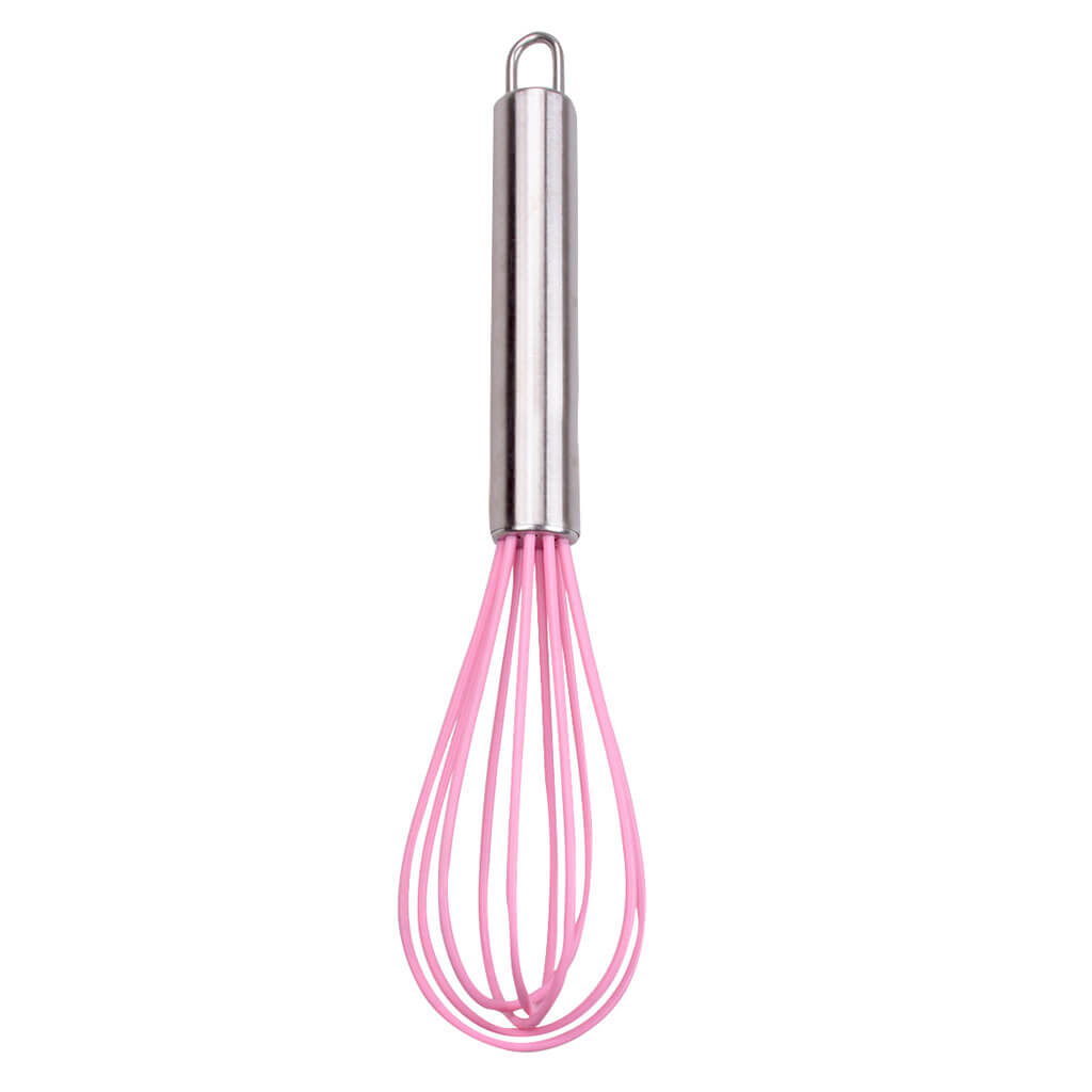 Pink Mini Whisk, 9in x 2in