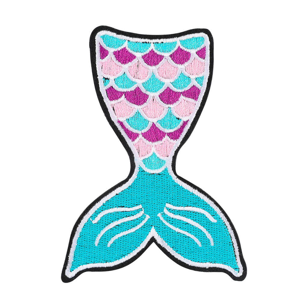 Mermaid Tail Applique Iron On Patches