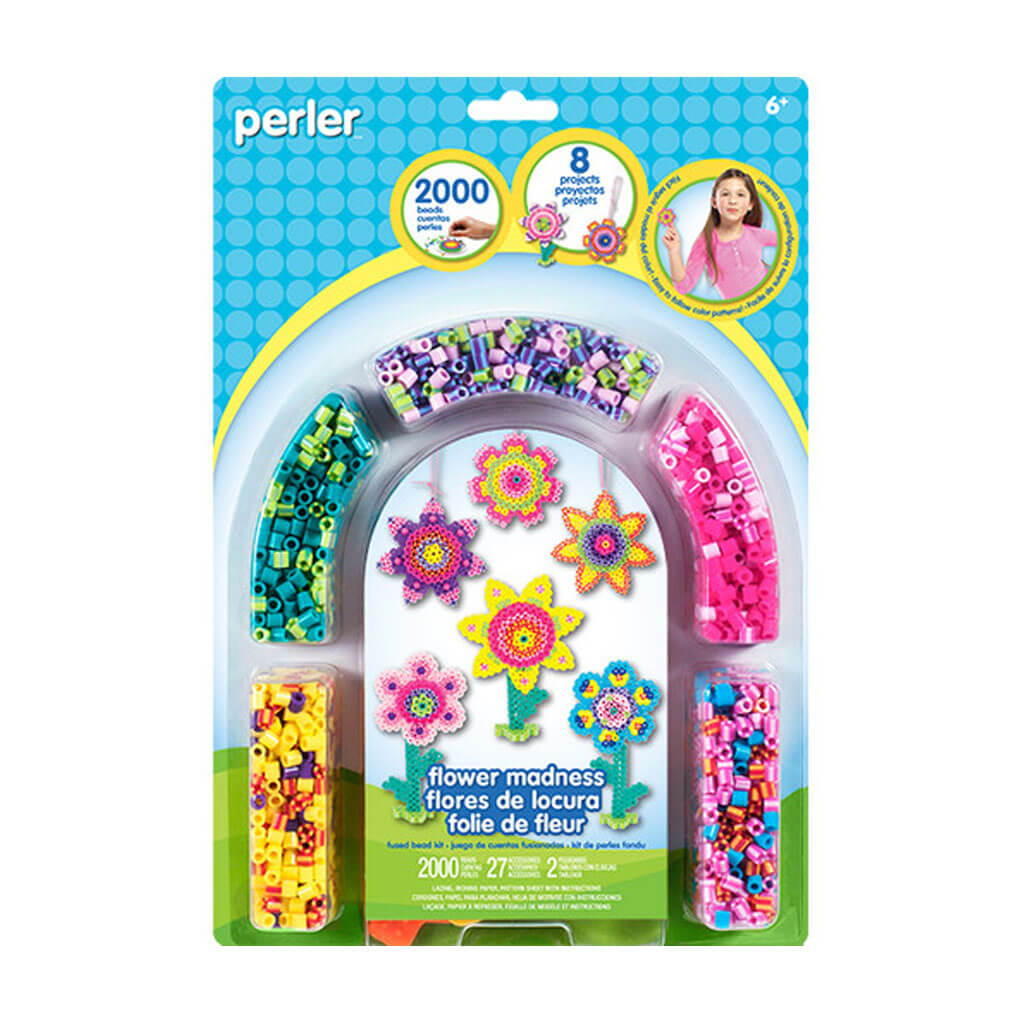 Perler Bead Set Flower Madness