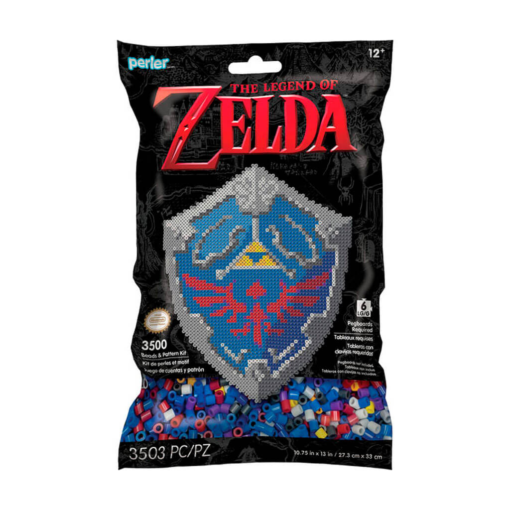 Perler The Legand of Zelda Hylian Shield Beads &amp; Pattern Kit