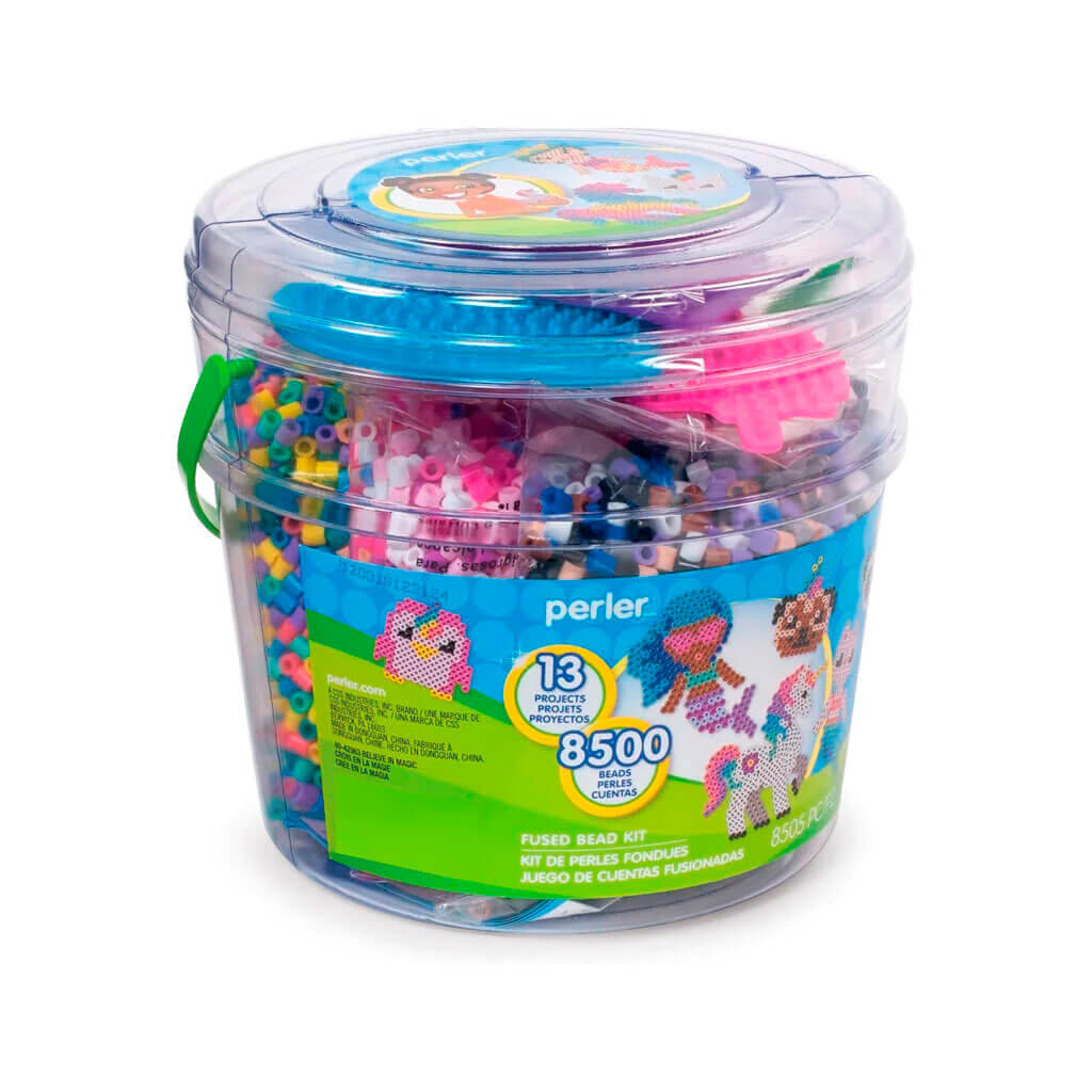 Perler Bead Bucket Believe in Magic