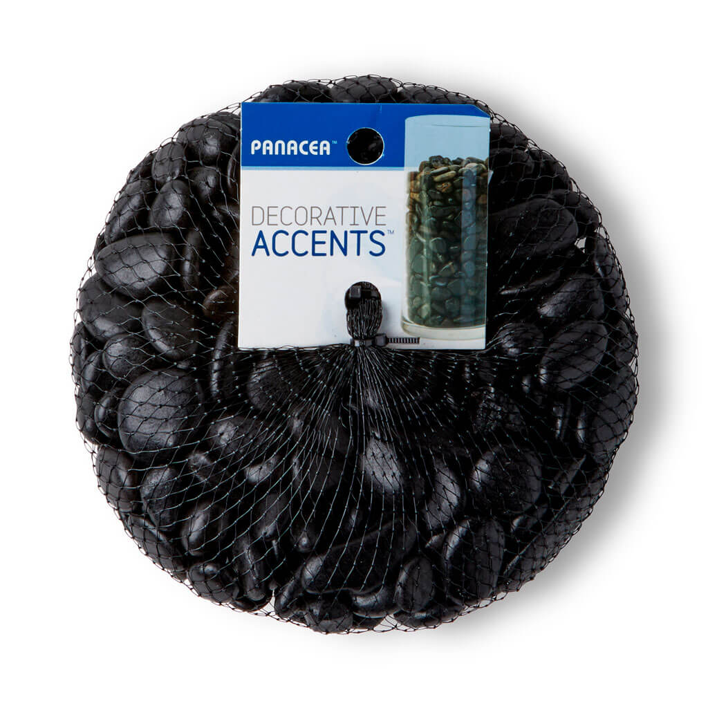 Black Japanese River Pebbles, 2lb