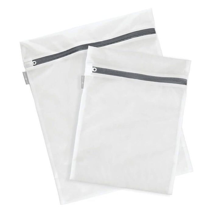 Mesh Wash Bags 2pc Set, White