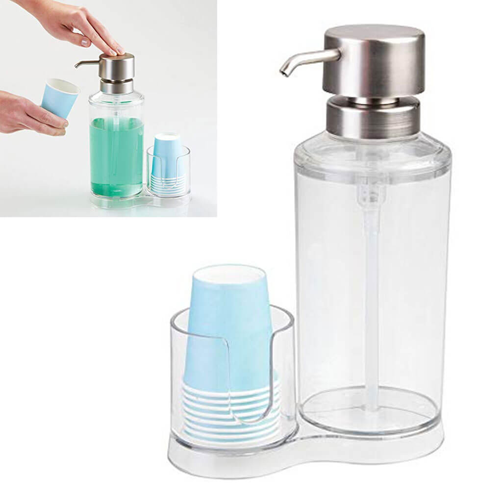 Clarity Mouthwash Caddy Clear