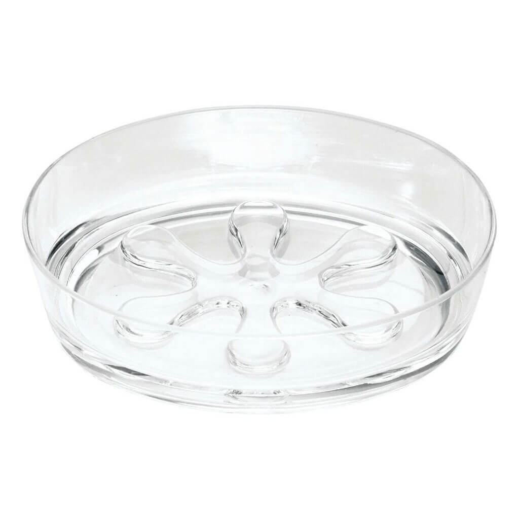 Eva Acrylic Soap Dish, Clear