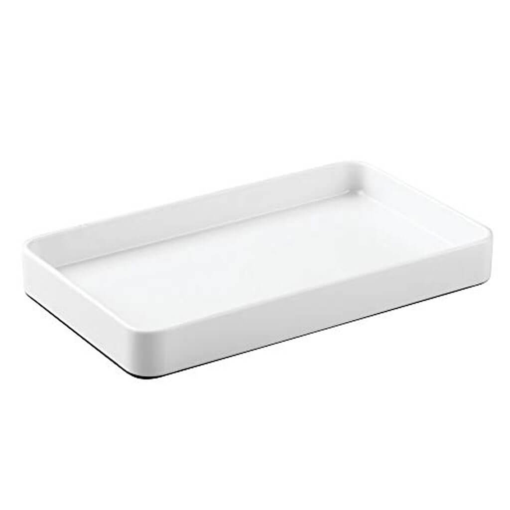 Gia Guest Towel Tray White