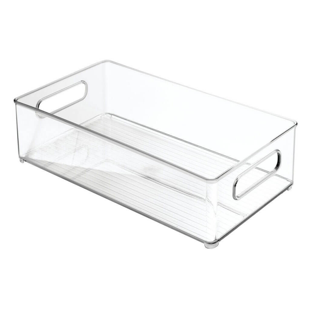 Linus Bath Binz 8in x 4in Deep Bin, Clear