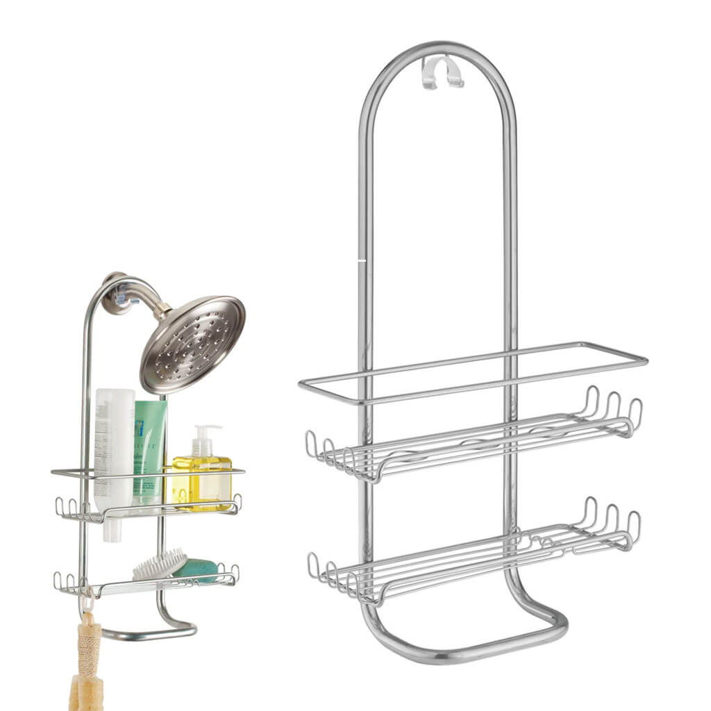 Classico Jumbo Shower Caddy Silver