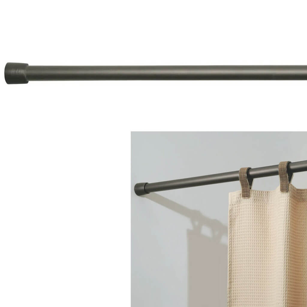 Cameo Shower Curtain Tension Rod Medium Bronze