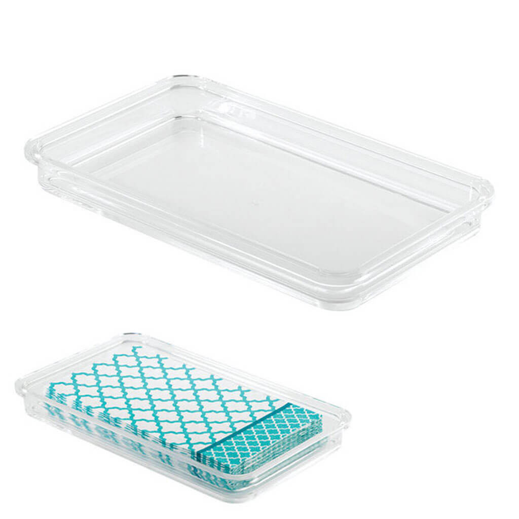 Clarity Guest Towel Tray Clear