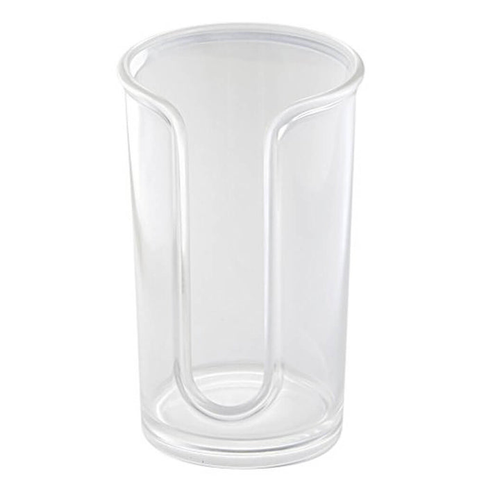 Clarity Cosmetic Pad Dispenser Clear