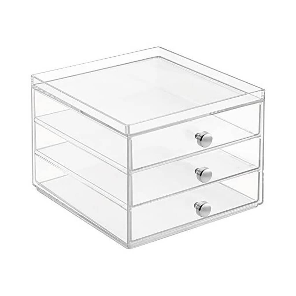 Drawers 3 Drawer Slim Clear