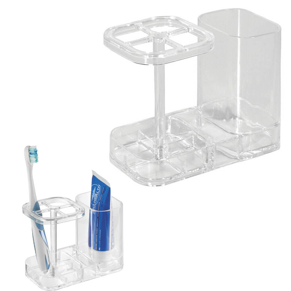 Med+ Clear Toothbrush Holder