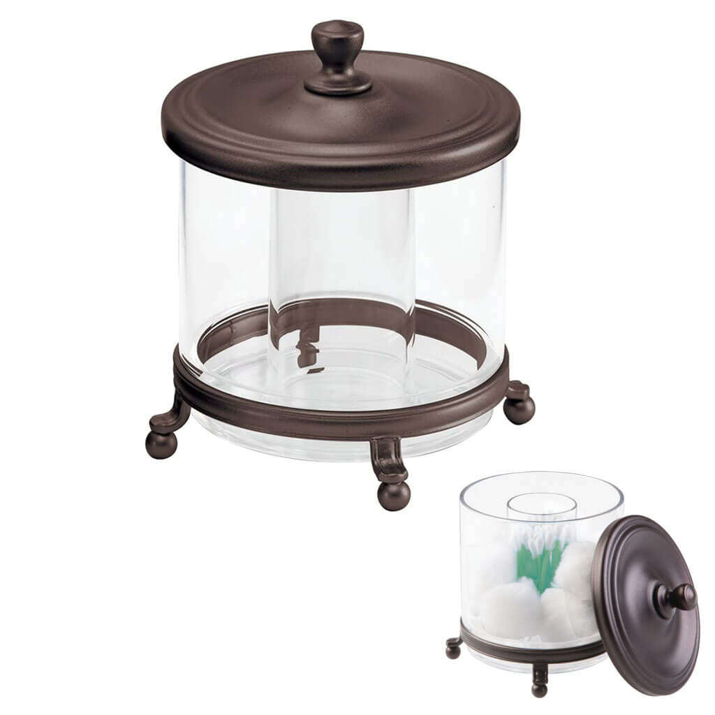 York Lyra Vanity Canister Bronze