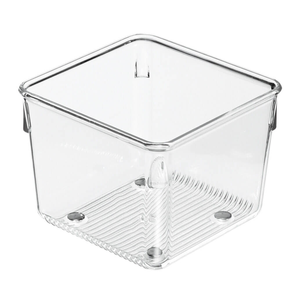 Linus Drawer Organizer 4in x 4in x 3in, Clear