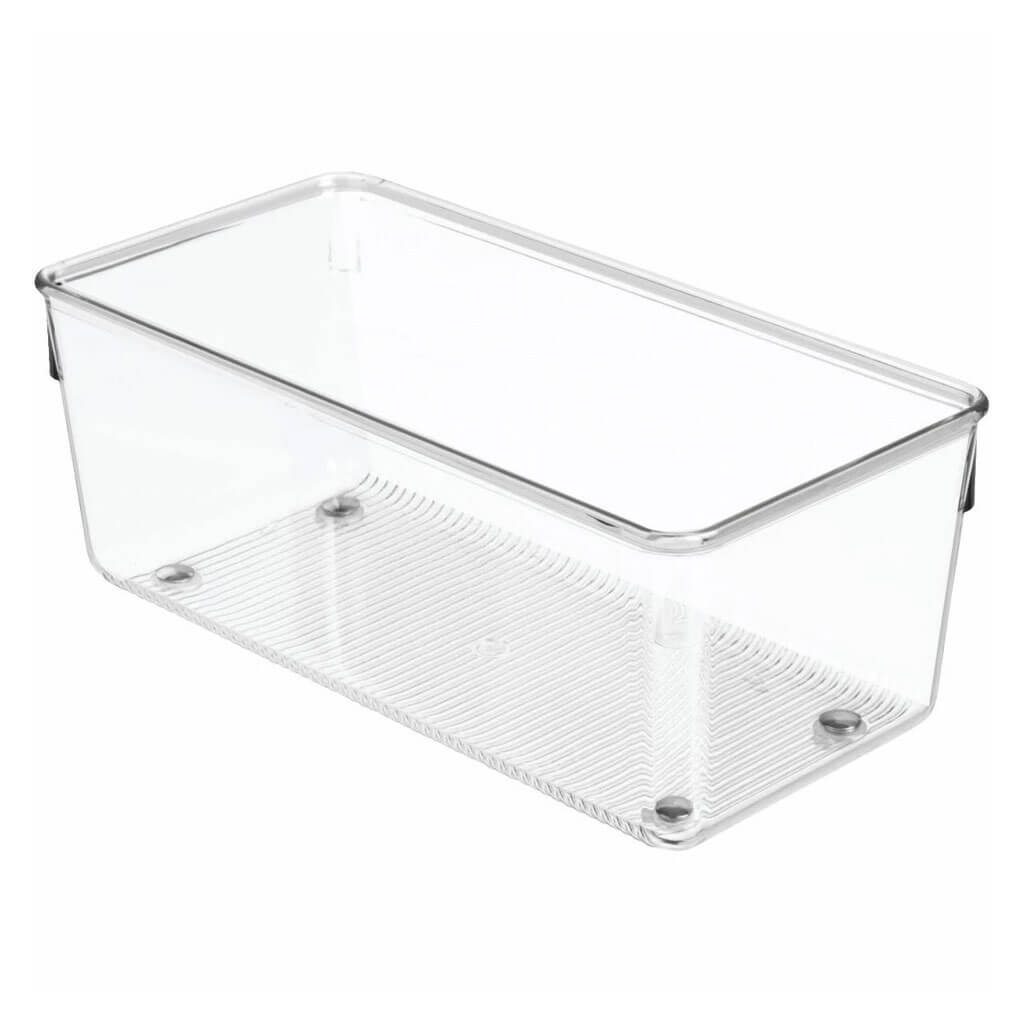 Linus Drawer Organizer 4in x 8in x 3in, Clear