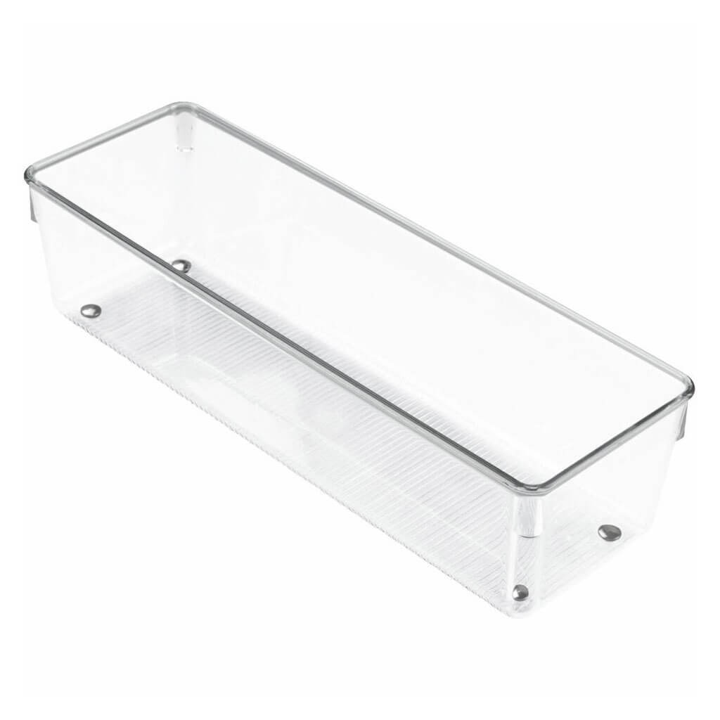 Linus Drawer Organizer 4in x 12in x 3in, Clear