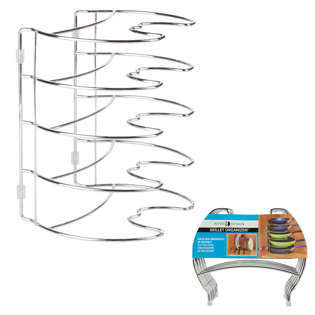 Classico Skillet Organizer 11in, Chrome