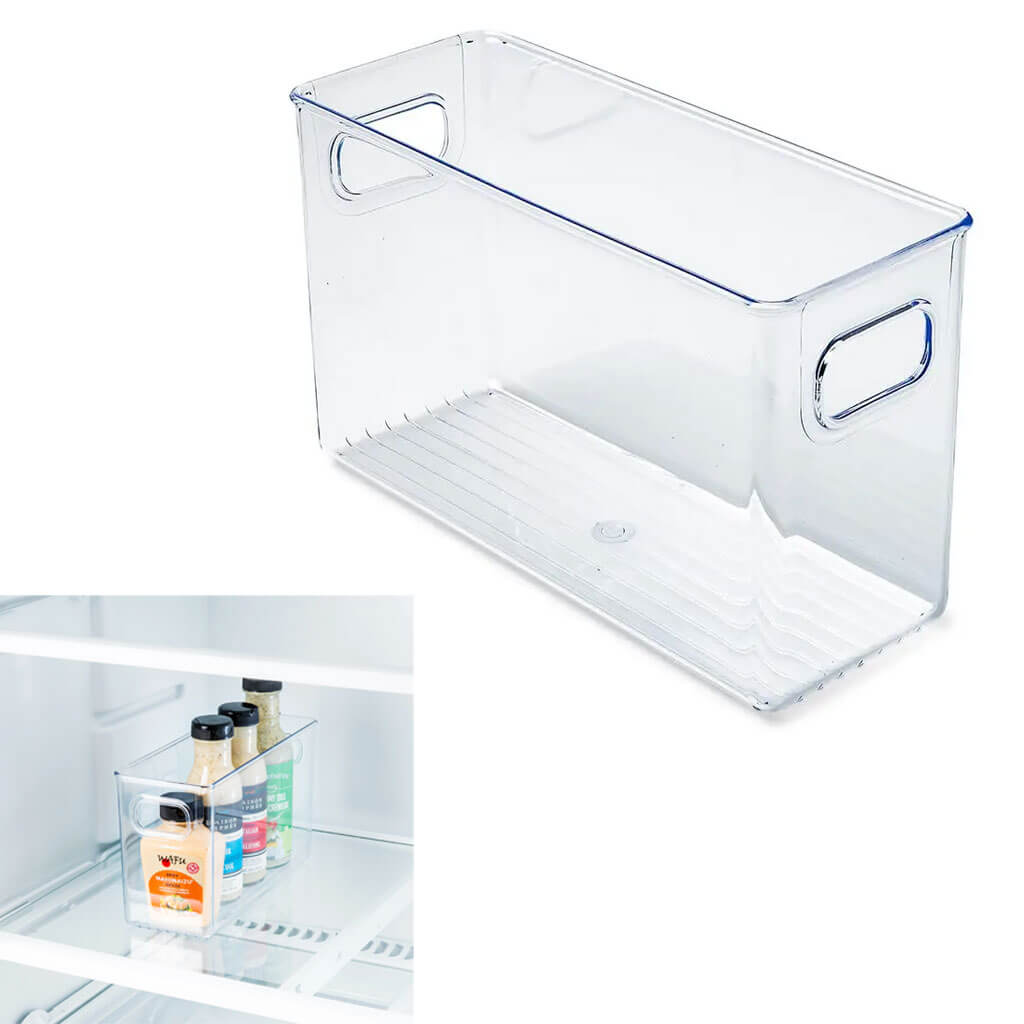 RPET Crisp Bin 8in x 16in x 5in, Clear