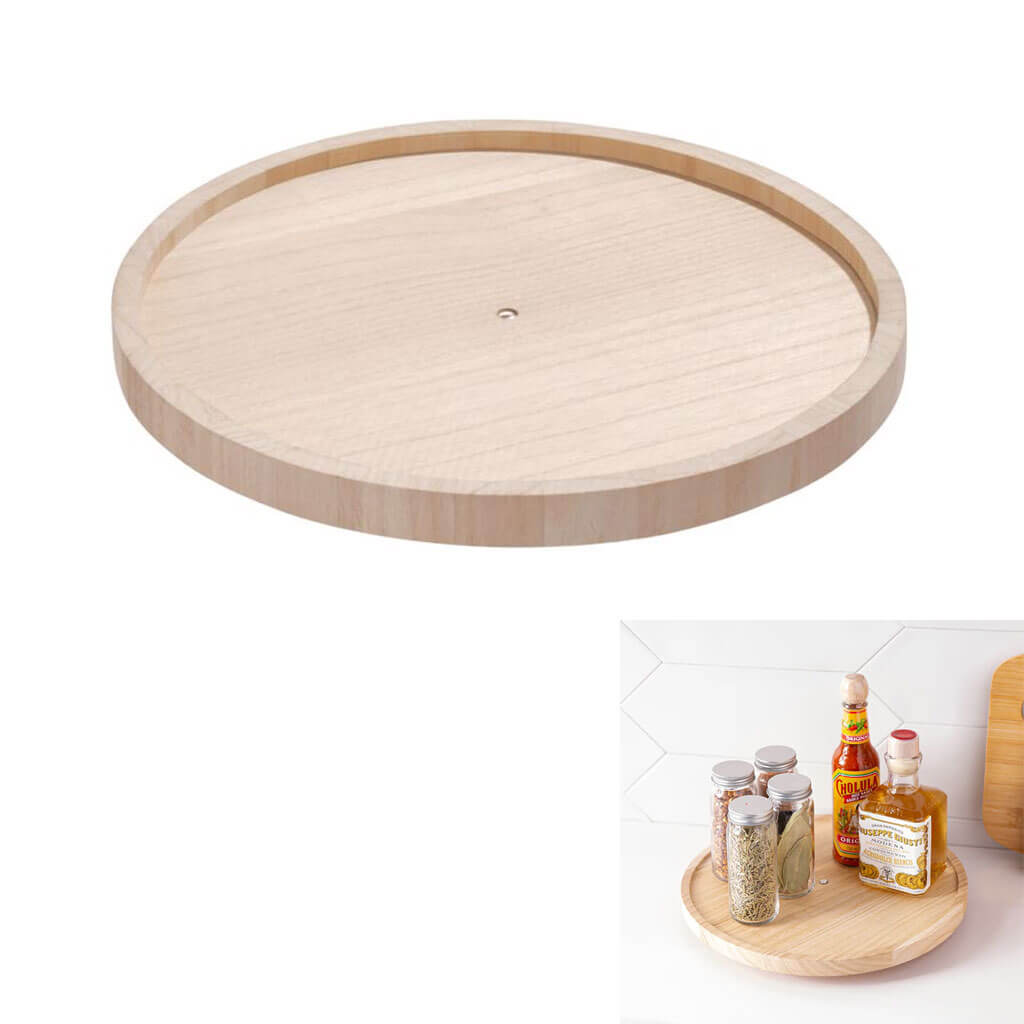 Wood Turntable 10.5in, Natural