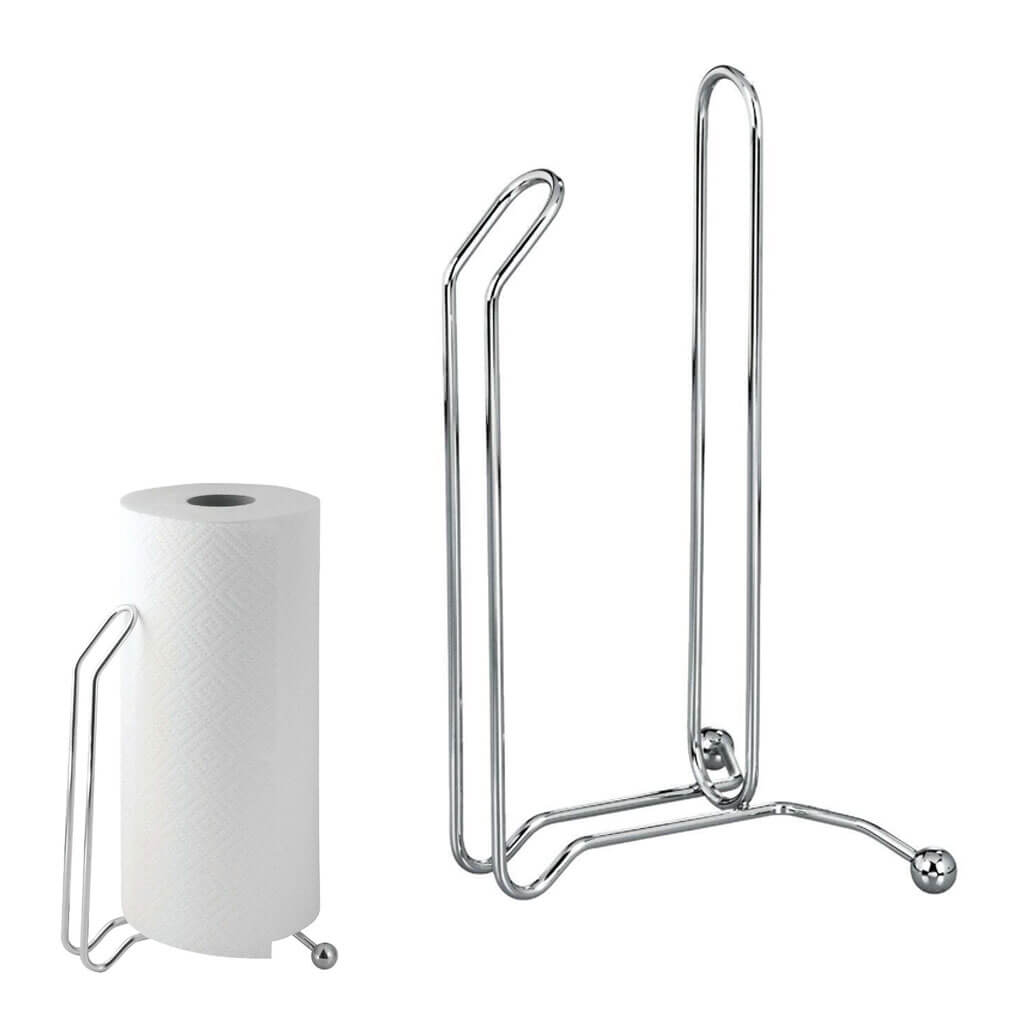 Aria Paper Towel Holder Stand, Chrome