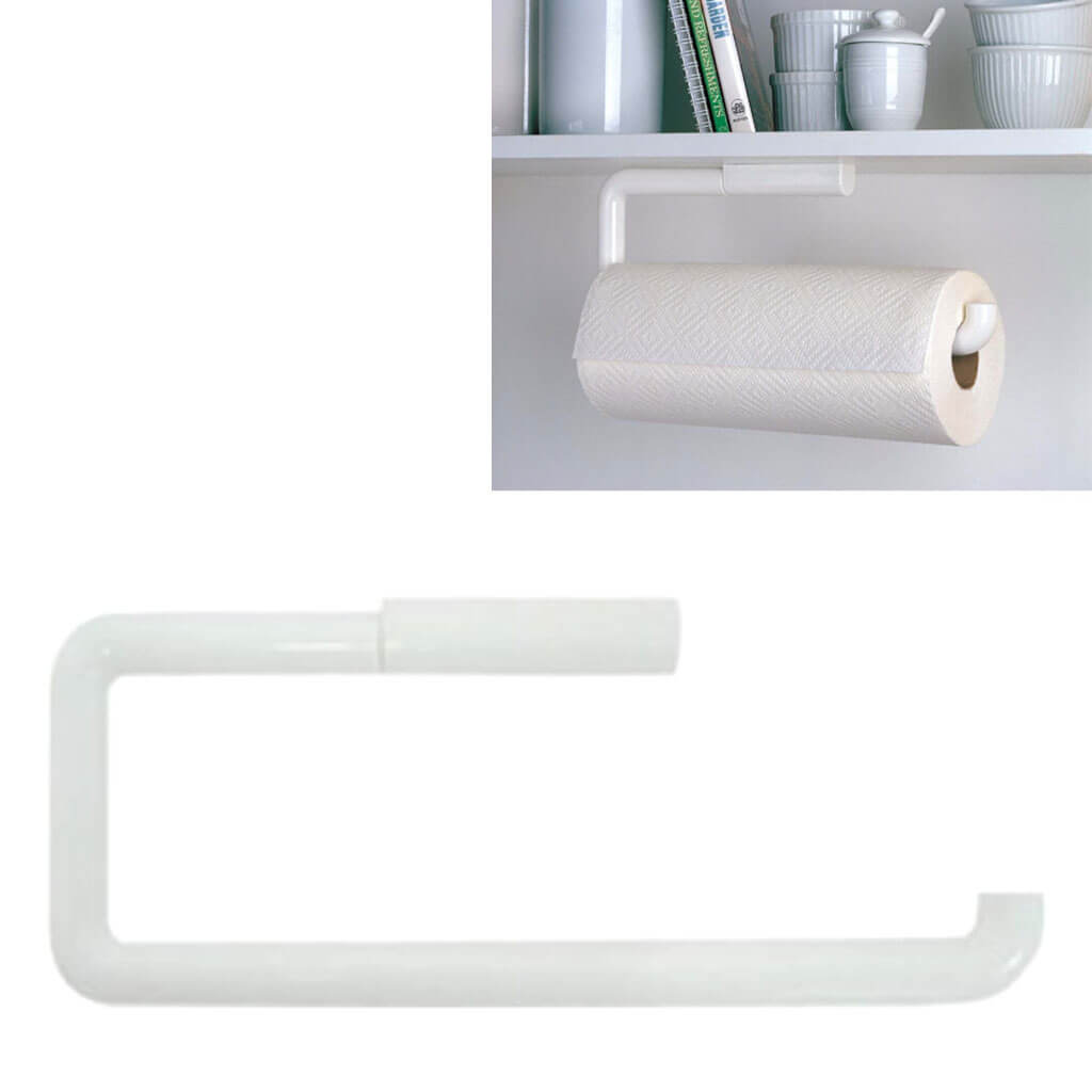 Wall Mount Paper Towel Holder, White