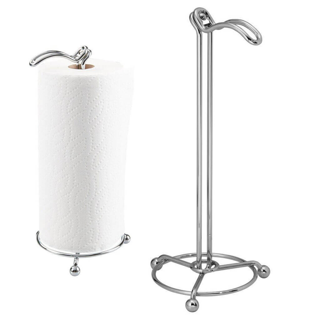 Classico Swivel Arm Paper Towel Holder Stand, Chrome